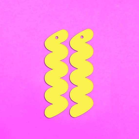 Crafty Cuts Laser Ric Rac Dangles - 2 Pair