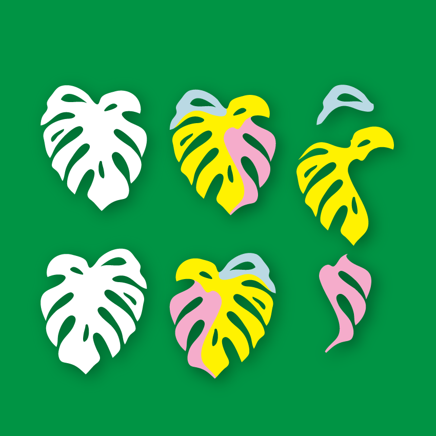 Crafty Cuts Laser Ripple - Monstera - 3 pair set