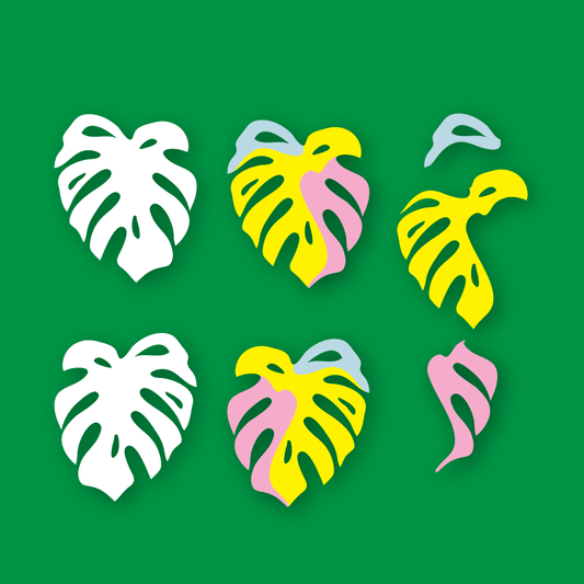 Crafty Cuts Laser Ripple - Monstera - 3 pair set