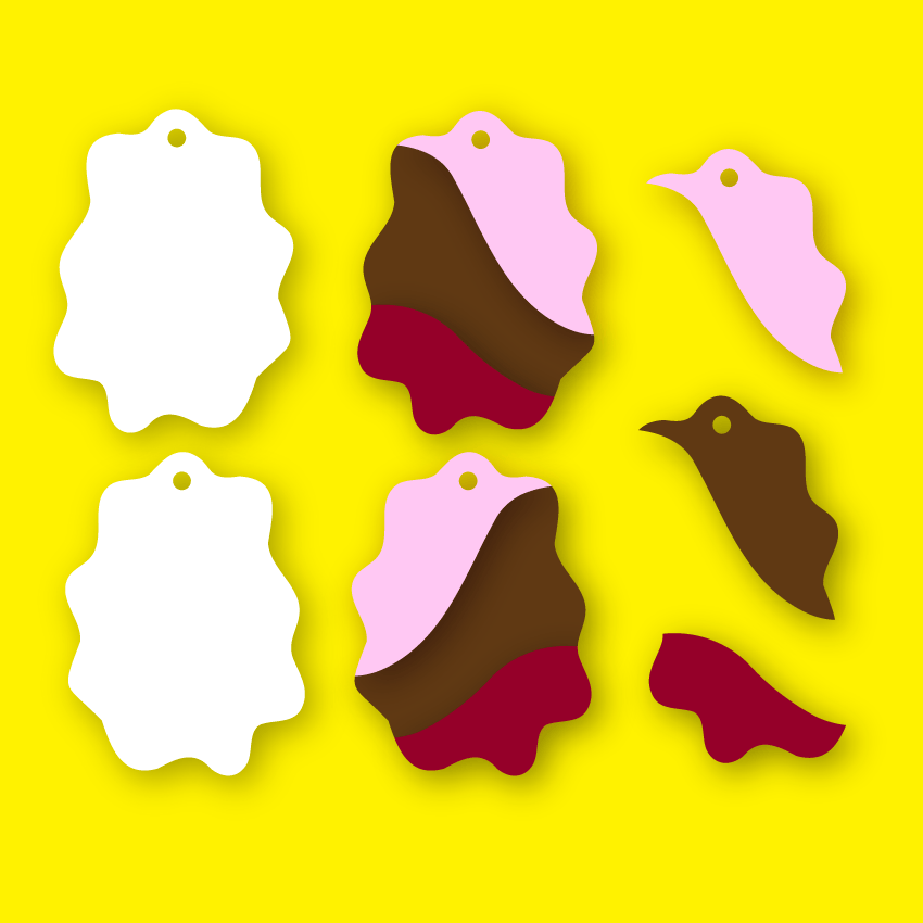 Crafty Cuts Laser Ripple - Splotch - 3 pair set