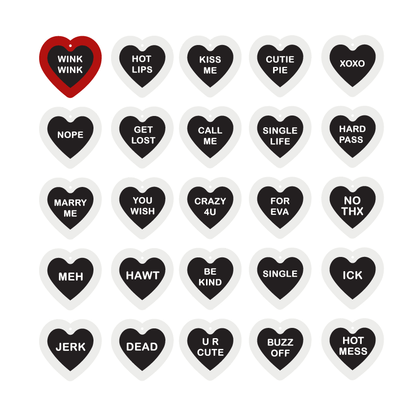 Crafty Cuts Laser SAY IT Valentines Double Heart Stacker -  2 pair set