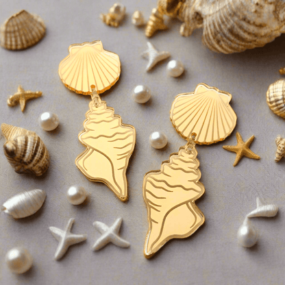 Crafty Cuts Laser Sea Shells - 3 Pairs Set