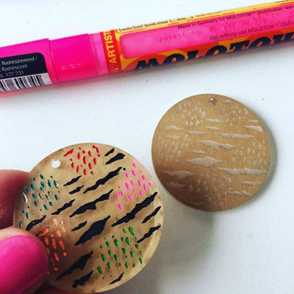 Crafty Cuts Laser Series 1: Etched Disc for Paint Fill - 10 pce Pack