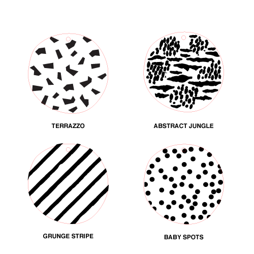 Crafty Cuts Laser Series 1: Etched Disc for Paint Fill - 10 pce Pack