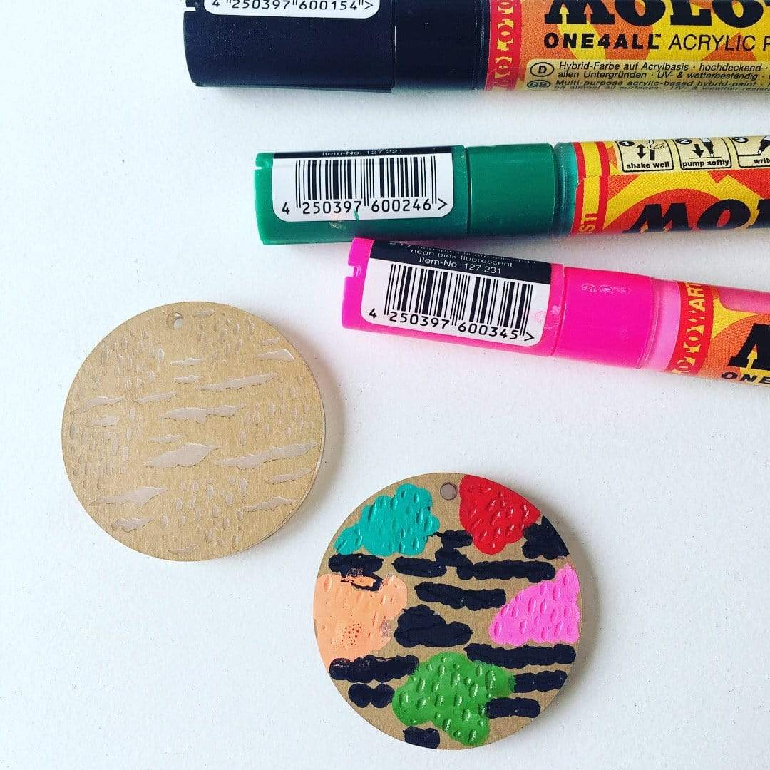 Crafty Cuts Laser Series 2: Etched 40mm  Disc for Paint Fill - 10 pce Pack