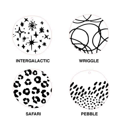 Crafty Cuts Laser Series 2: Etched 40mm  Disc for Paint Fill - 10 pce Pack