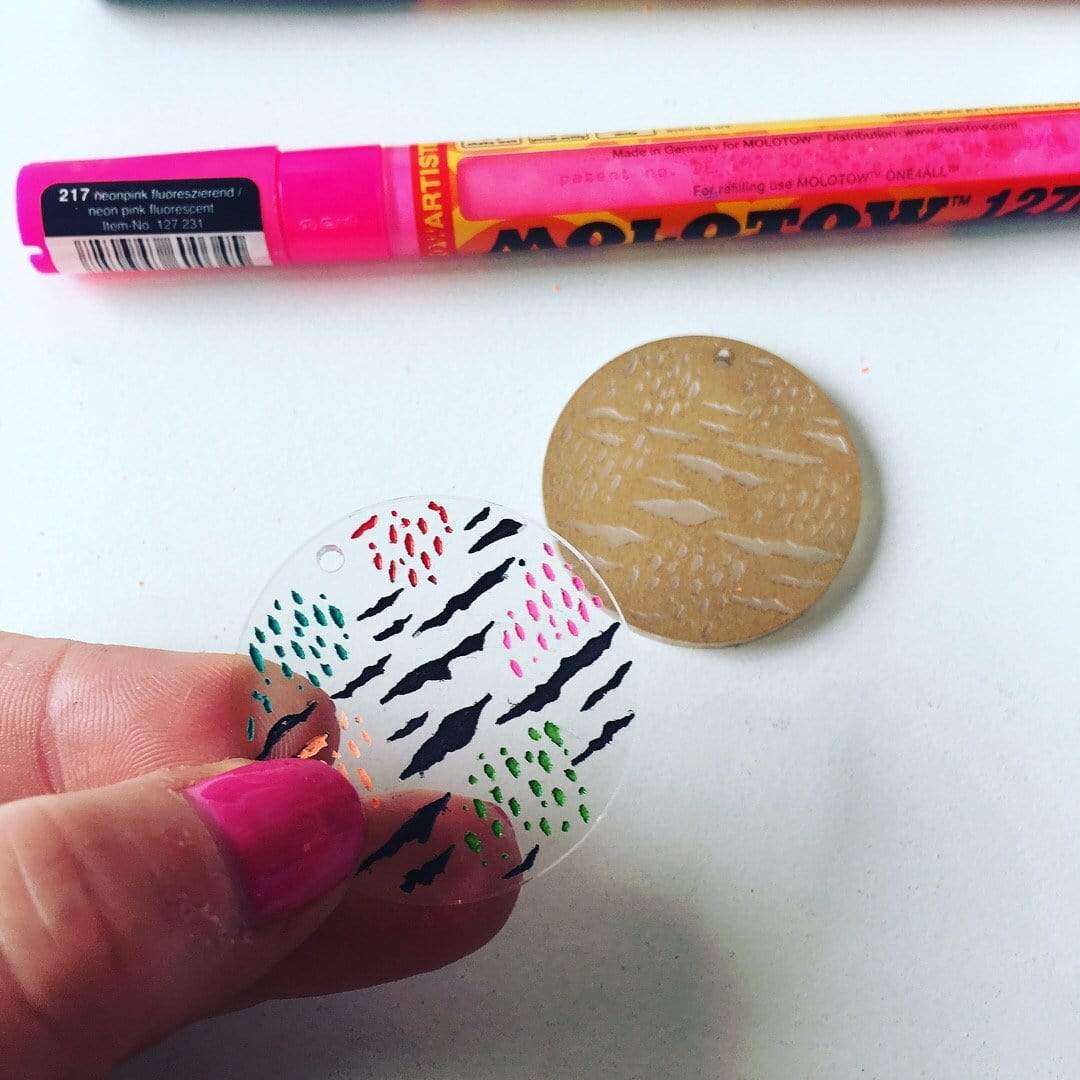 Crafty Cuts Laser Series 2: Etched 40mm  Disc for Paint Fill - 10 pce Pack