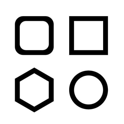 Crafty Cuts Laser Set of 6: 30mm Bezels Choose from 4 shapes