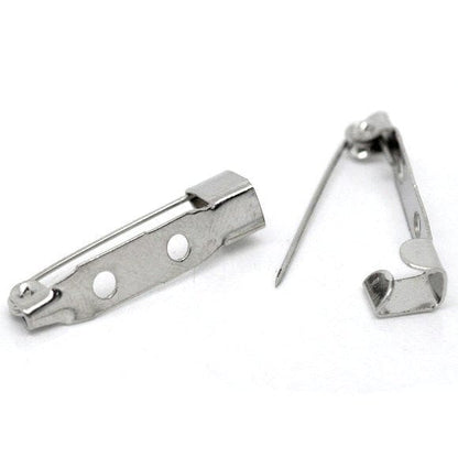 Crafty Cuts Laser Silver Tone Brooch Pins