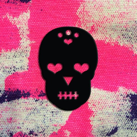 Crafty Cuts Laser Skull Cabochon - 2  Pair