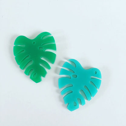 Crafty Cuts Laser Small 25mm Monstera Charms - 5 Pairs