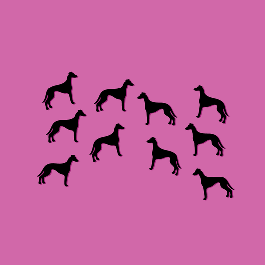 Crafty Cuts Laser Small 30mm Greyhound - 5 Pairs