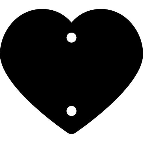 Crafty Cuts Laser Small Heart Charms - 3 sizes