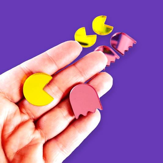 Crafty Cuts Laser Small Retro Gamer Charms Duo: 6 Pairs