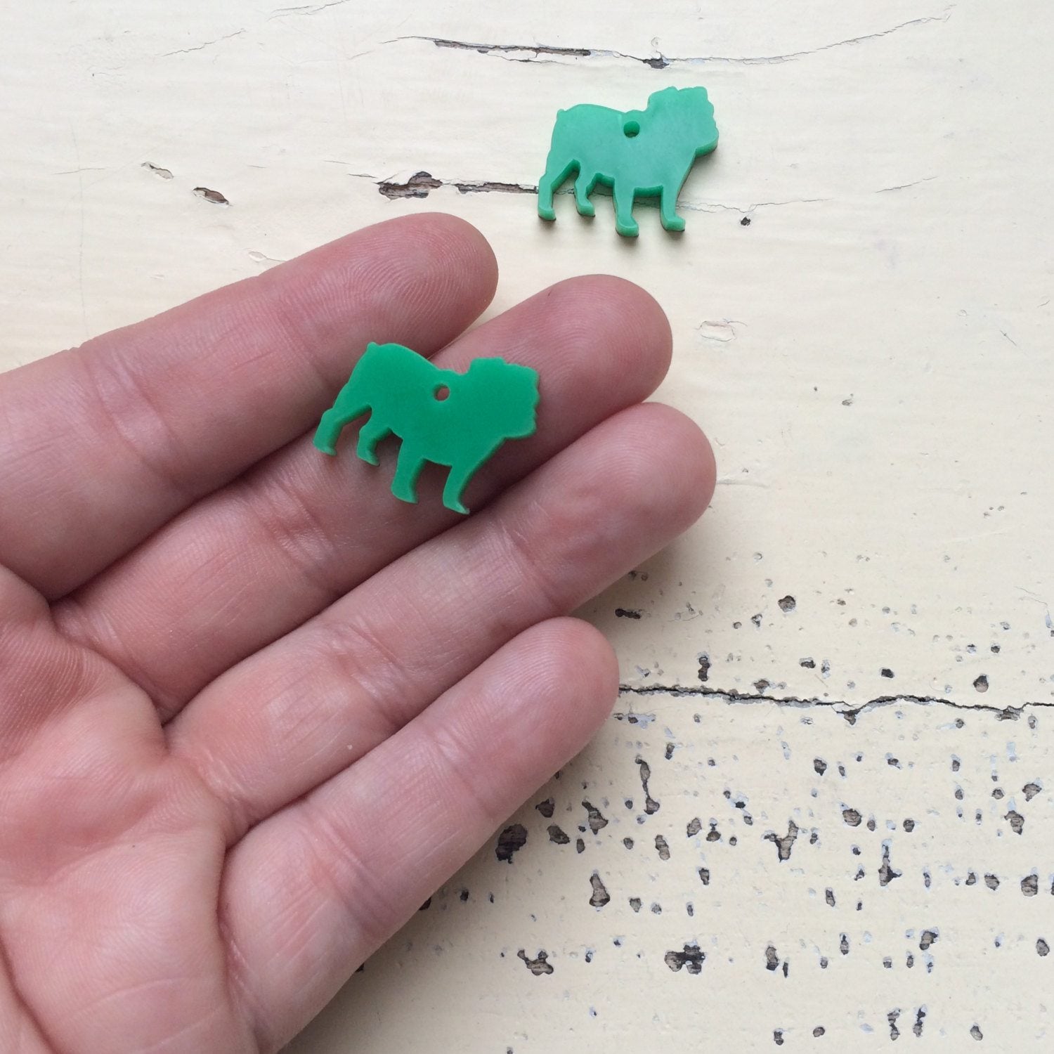 Crafty Cuts Laser Small_shapes British Bulldog Charms - 5 Pairs