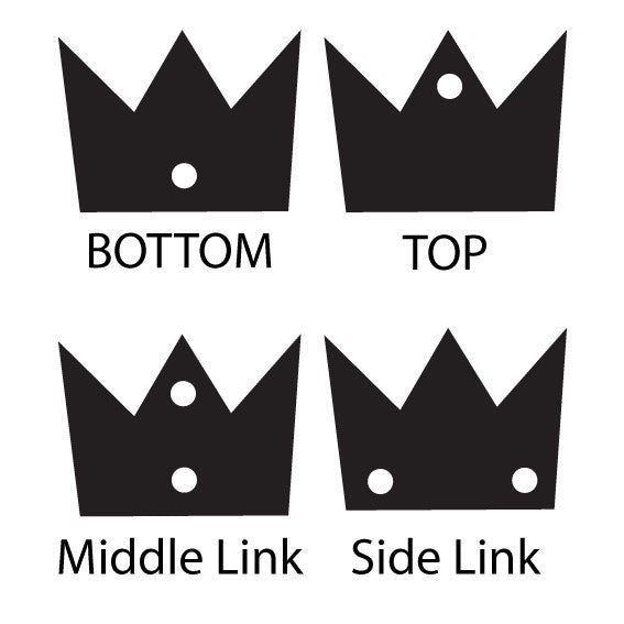 Crafty Cuts Laser Small_shapes Crown Charms - 5 Pairs