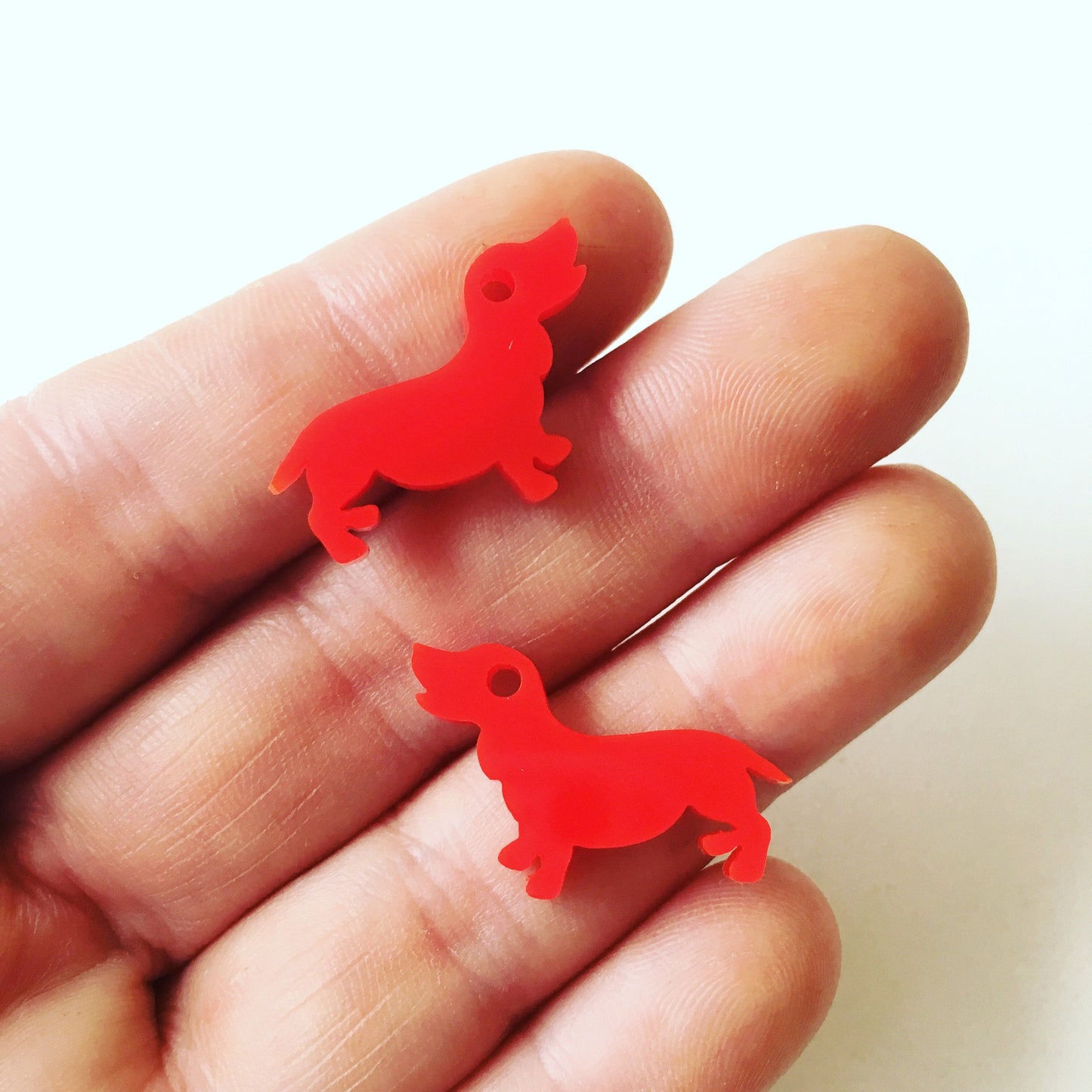 Crafty Cuts Laser Small_shapes Dachshund Charms - 5 Pairs