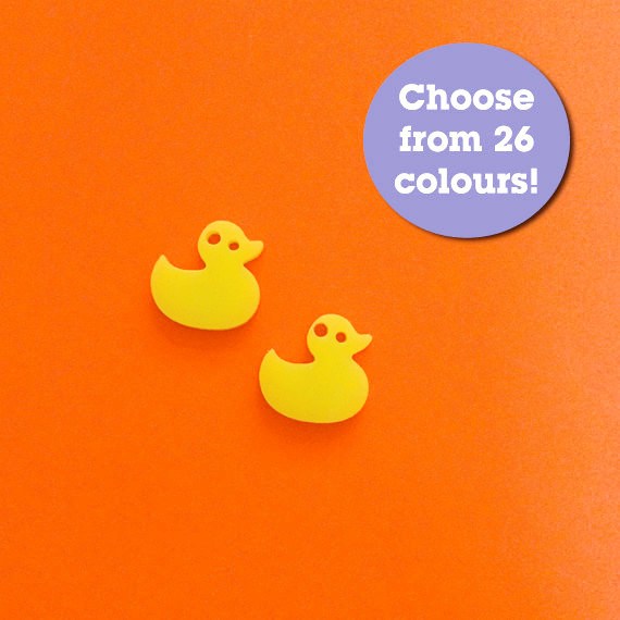 Crafty Cuts Laser Small_shapes Duck Charms - 5 Pairs
