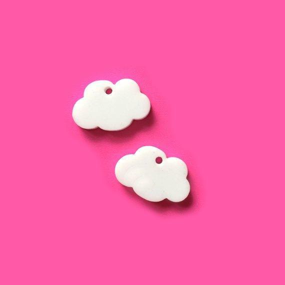 Crafty Cuts Laser Small_shapes Fluffy Cloud Charms - 5 Pairs