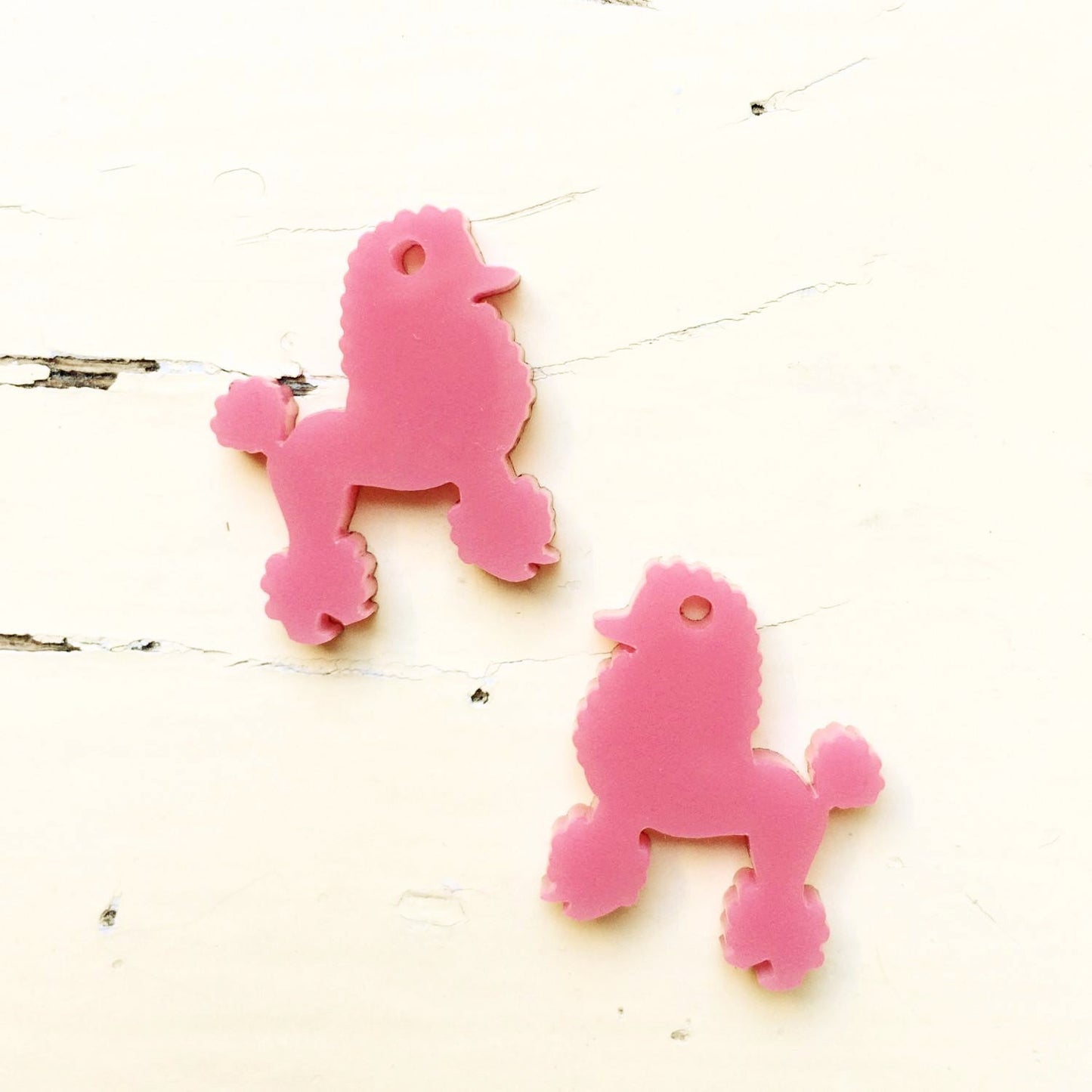 Crafty Cuts Laser Small_shapes Poodle Charms - Asst Sizes - 5 Pairs