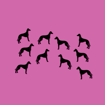 Crafty Cuts Laser Small_shapes Small 30mm Greyhound - 5 Pairs