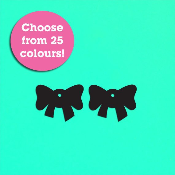 Crafty Cuts Laser Small_shapes Sweet Bow Charms - 5 Pairs