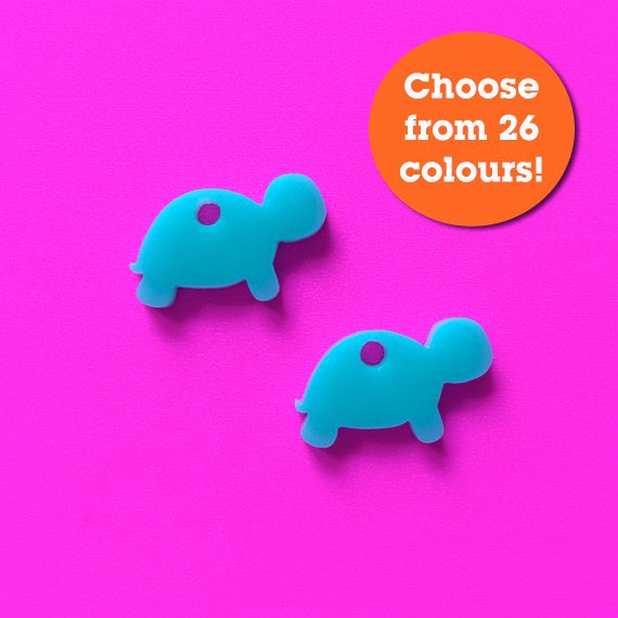 Crafty Cuts Laser Small_shapes Turtles Charms - 5 Pairs