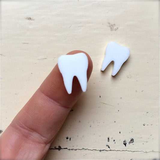 Crafty Cuts Laser Small Teeth Charms  - 10 Pairs