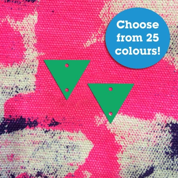 Crafty Cuts Laser Small Triangle Charms  - Asst Sizes