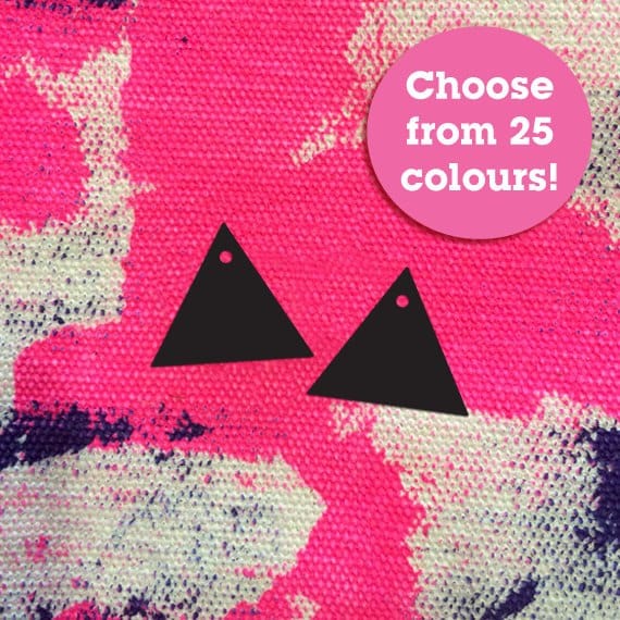 Crafty Cuts Laser Small Triangle Charms  - Asst Sizes