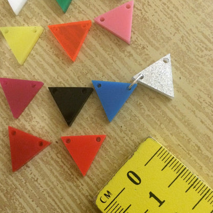 Crafty Cuts Laser Small Triangle Charms  - Asst Sizes