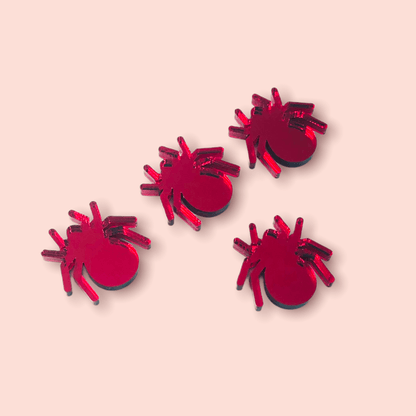 Crafty Cuts Laser Spider Charms - 6 Pair Set