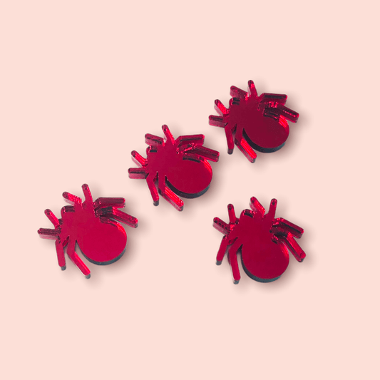 Crafty Cuts Laser Spider Charms - 6 Pair Set