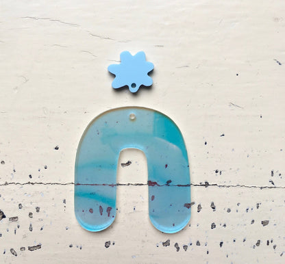 Crafty Cuts Laser Splat Charms - 5 Pairs