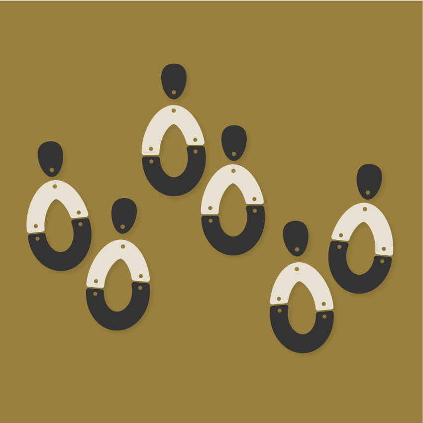 Crafty Cuts Laser  Splitzville Egg Duo - 3 Pair Set