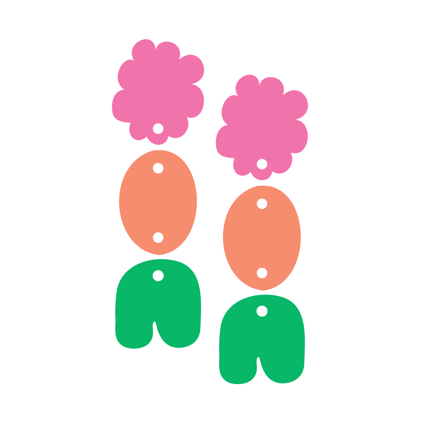 Crafty Cuts Laser Spot the Shape - Totem - 3 Pair Set