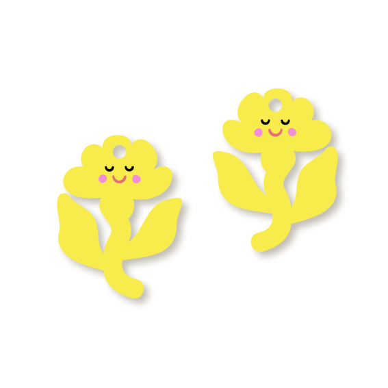 Crafty Cuts Laser  Spring Cheer Blooms - 3 Pair Set