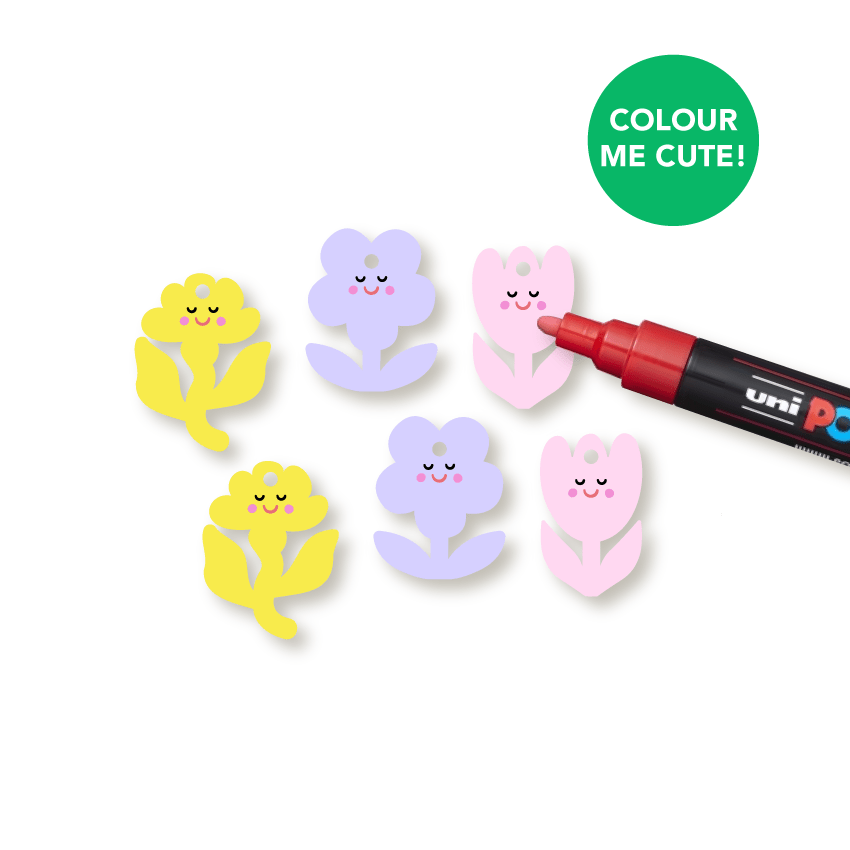 Crafty Cuts Laser  Spring Cheer Blooms - 3 Pair Set