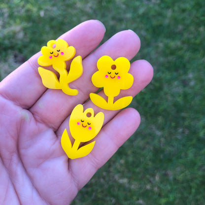 Crafty Cuts Laser  Spring Cheer Blooms - 3 Pair Set