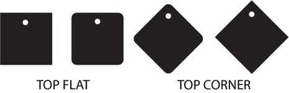 Crafty Cuts Laser Square Cabochons - 2 Pair