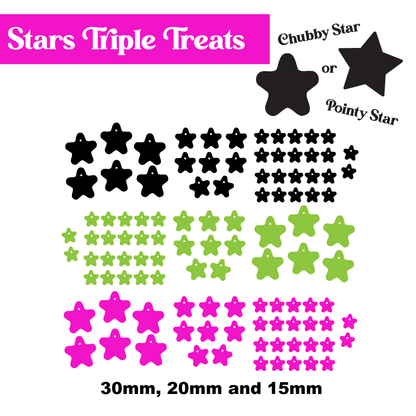 Crafty Cuts Laser Star Assortment - Triple Treat Set!