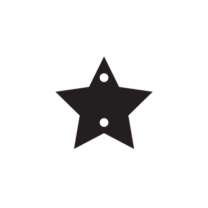 Crafty Cuts Laser Star Charms -  choose from 5 sizes