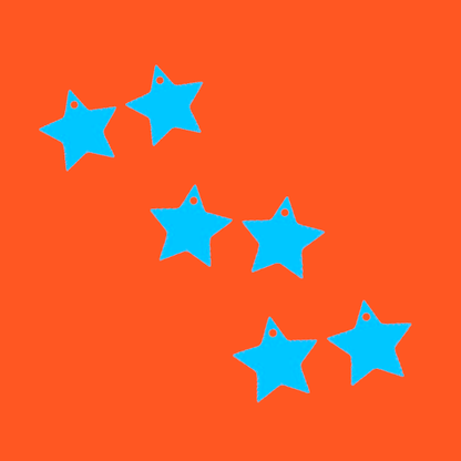 Crafty Cuts Laser Star Charms -  choose from 5 sizes