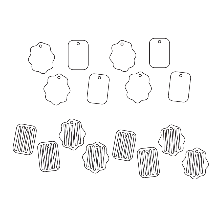 Crafty Cuts Laser  Summa Stripe Duo Set