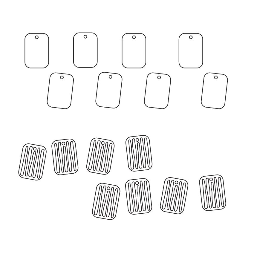 Crafty Cuts Laser  Summa Stripe Duo Set