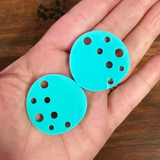 Crafty Cuts Laser Super Moon Cabochons - 2 Pair