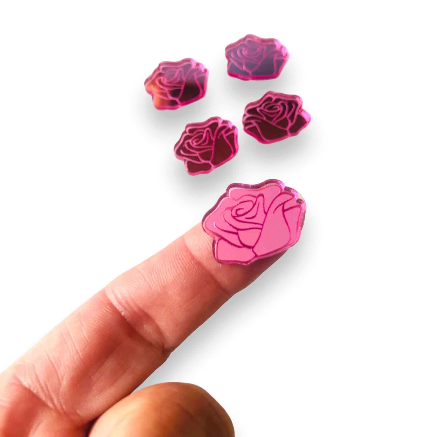 Crafty Cuts Laser Sweet Rose Cabohons - 10 Pair Set