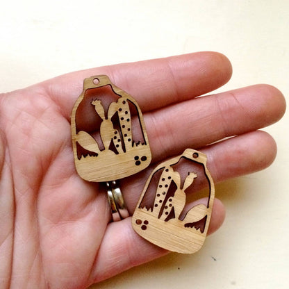 Crafty Cuts Laser © Terrarium Dangles 2 PAIR - 2 sizes