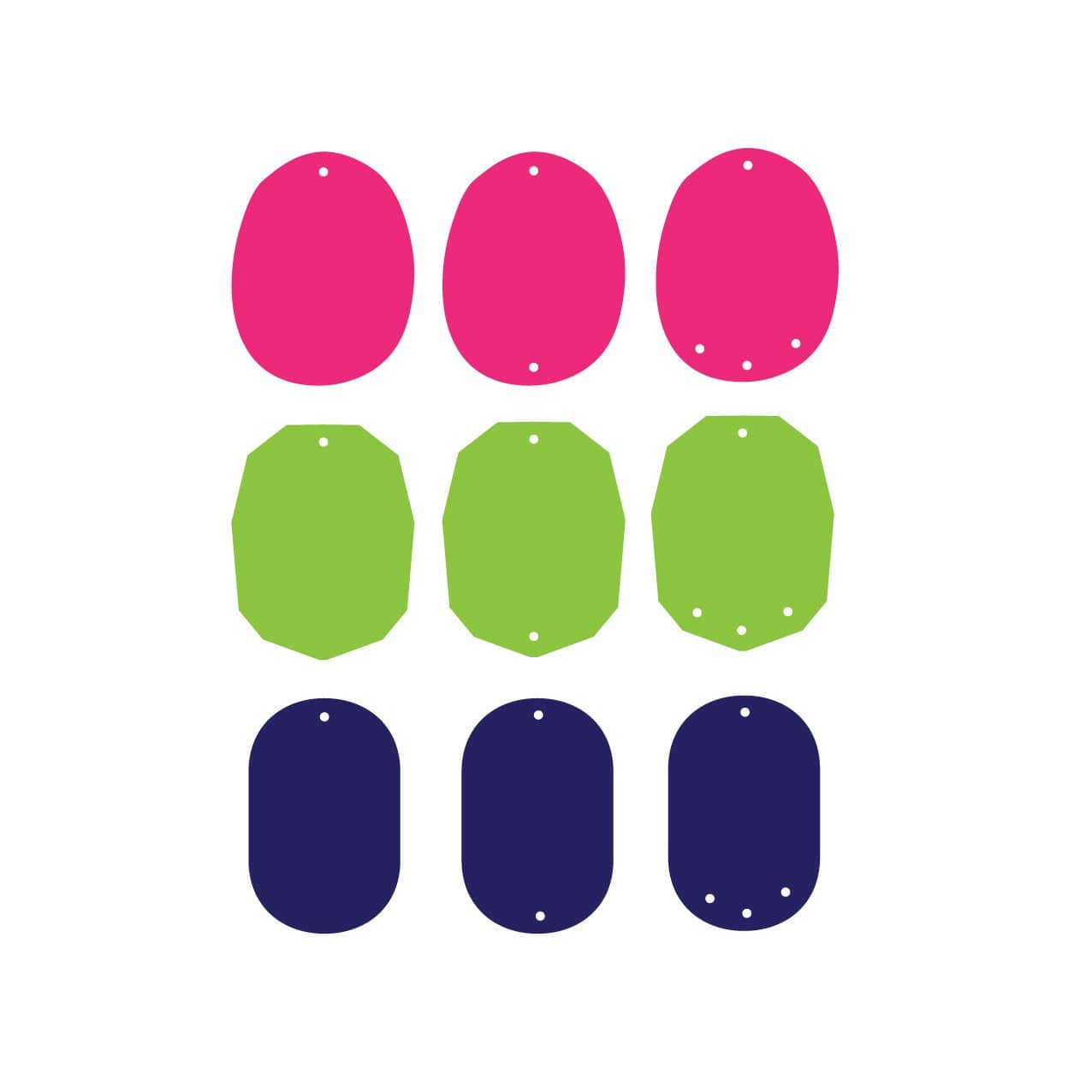 Crafty Cuts Laser The Big O' Charms - 5 Pair Set