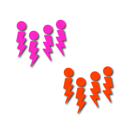 Crafty Cuts Laser  Thunderbolt Buddies Duo - 4 pairs